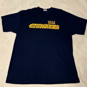 UCLA XL Floral Navy Blue T Shirt Unisex Bruins Los Angeles